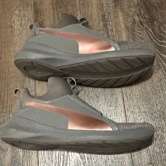 PUMA REBEL MID Women's RARE ROSE GOLD lightweight Slip-on Sneakers Sz 8.5 - Picture 2 of 6